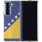 Bosnia and Herzegovina Flag Distressed Galaxy Z Fold6 Clear Case